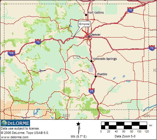 Empire Location Map