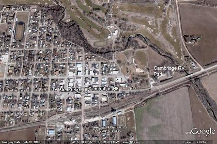 Google Earth View Of Cambridge Nebraska