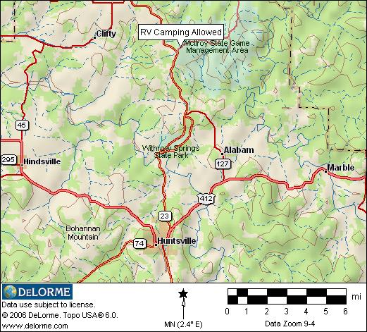 RV Campng Area Map