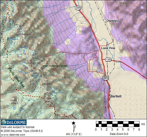 BLM Administered Lands Map
