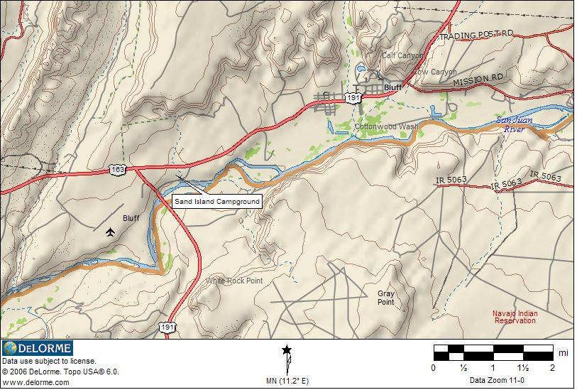 BluffCampgroundLocationMap