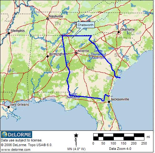 ChatsworthLocationMap